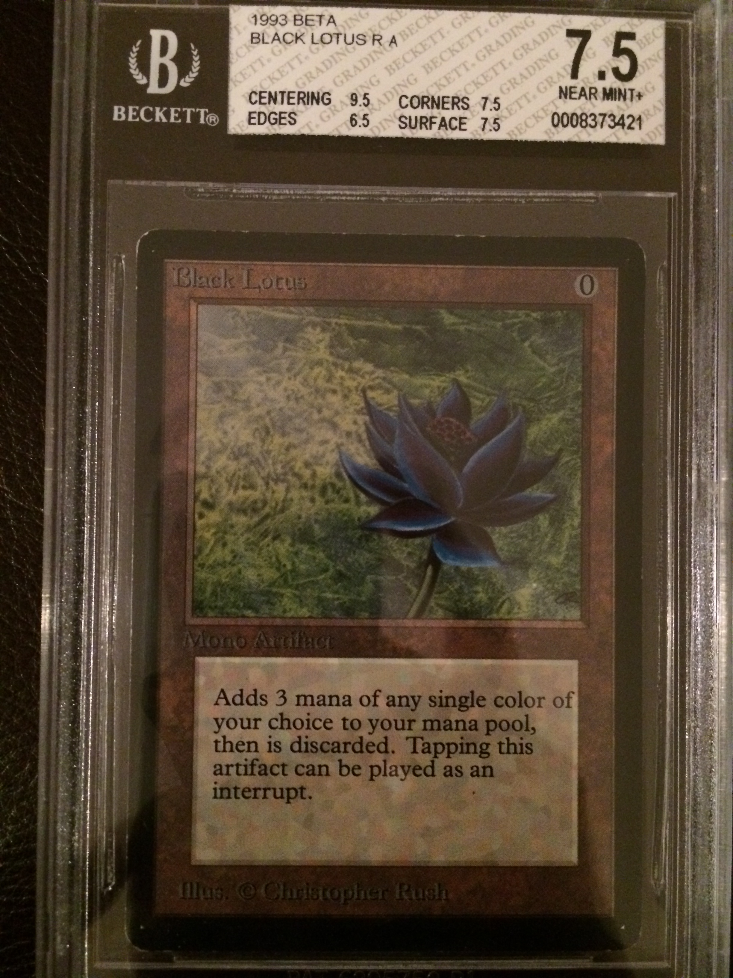 Black Lotus - Beta - BGS graded 7.5 (9.5, 7.5, 6.5, 7.5) MTG Magic BFG